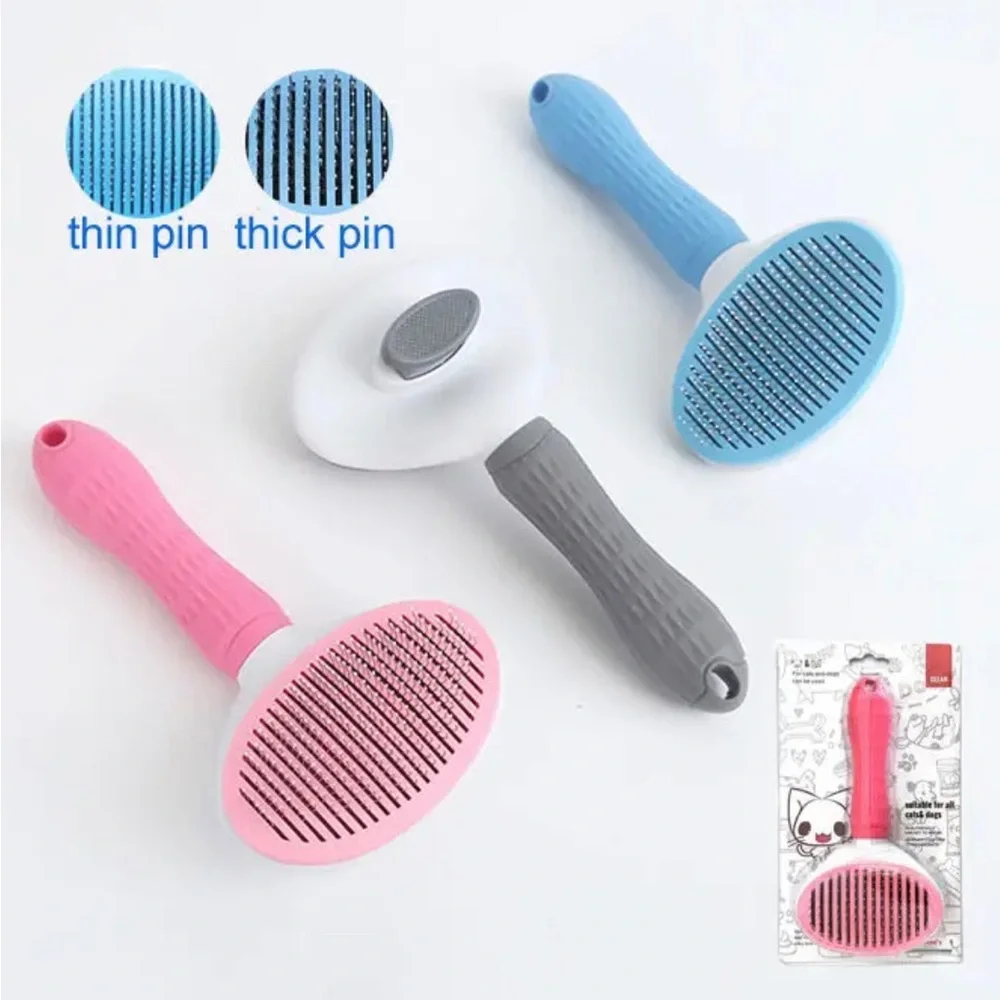Cat and Dog Hair Brush for Shedding,Brush for Short and Long Haired. GRAY